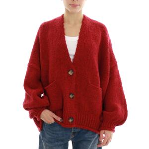 MAXI CARDIGAN BORDEAUX